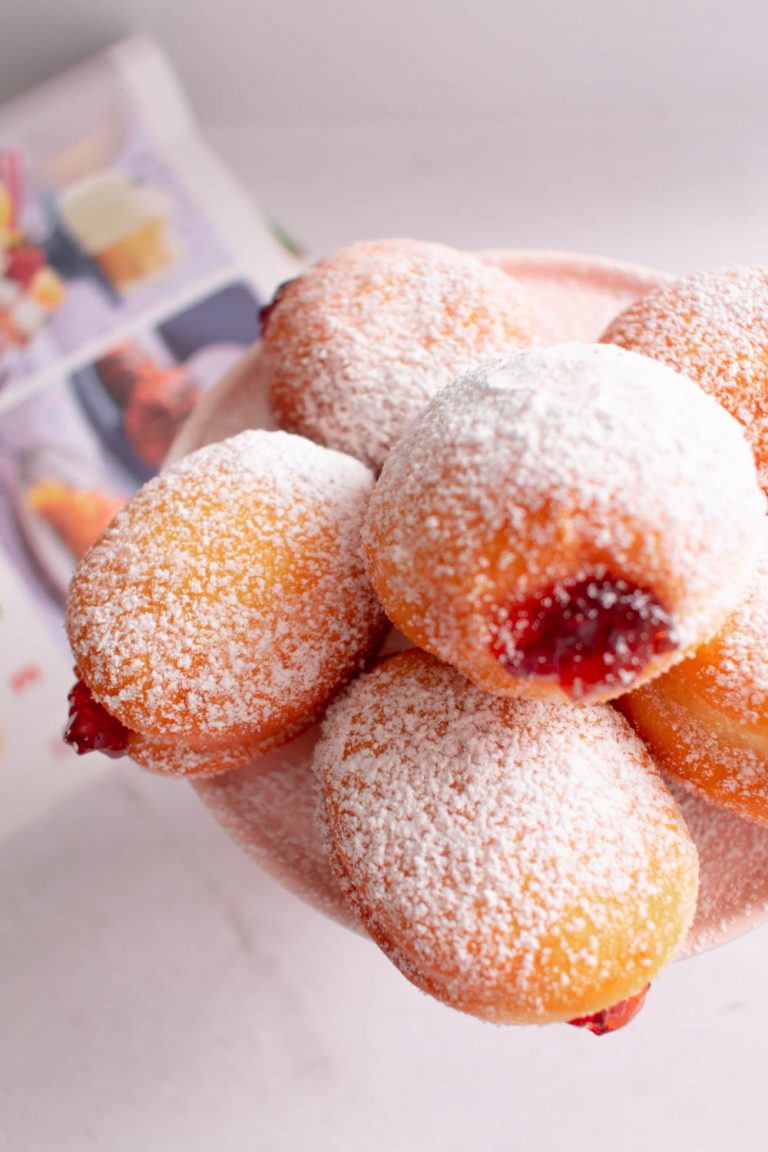 Strawberry Jam Filled Donuts