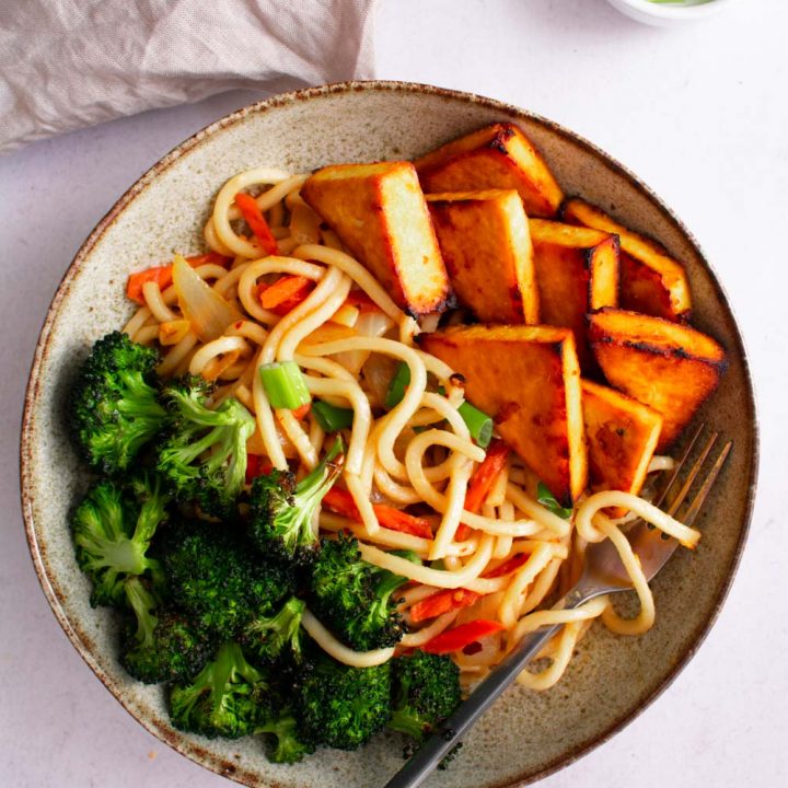 Tofu Broccoli Noodles
