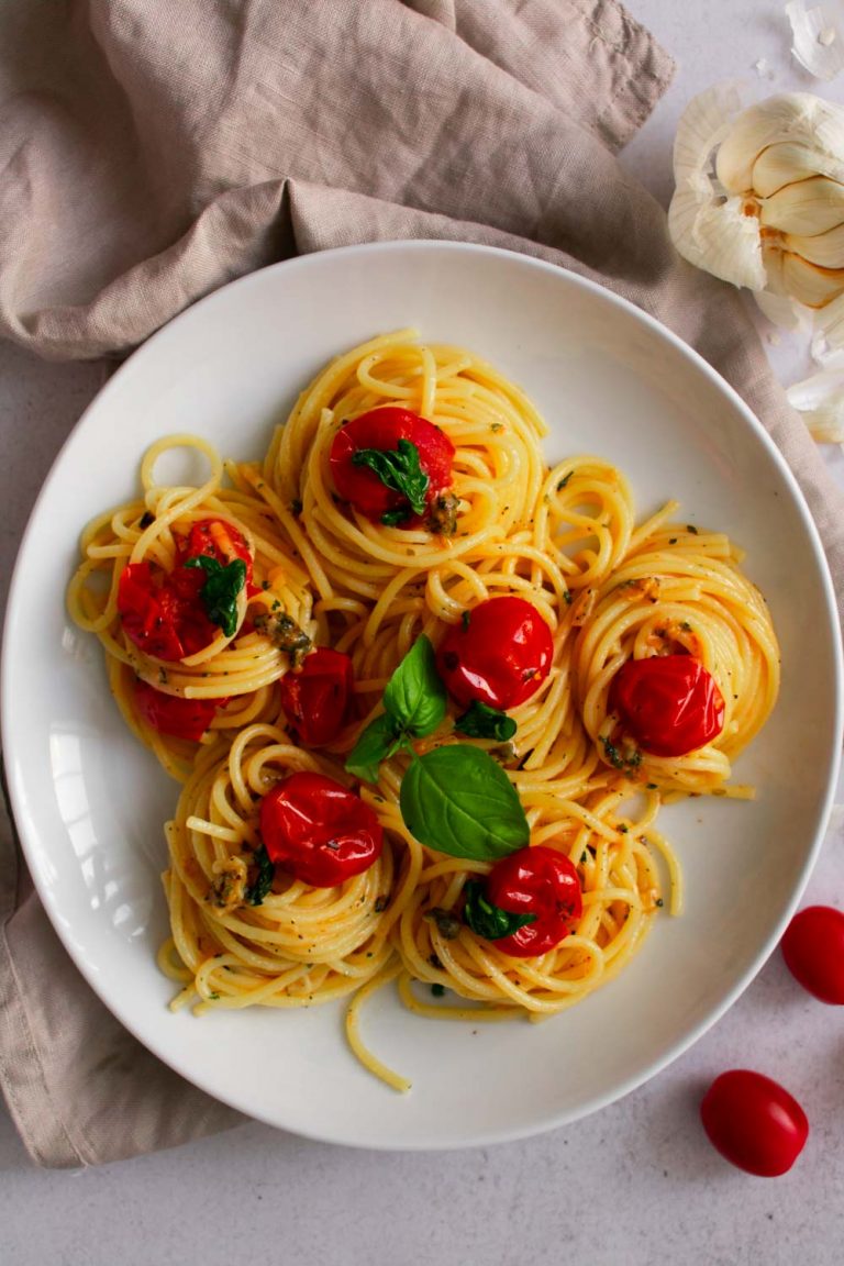 garlic basil pasta