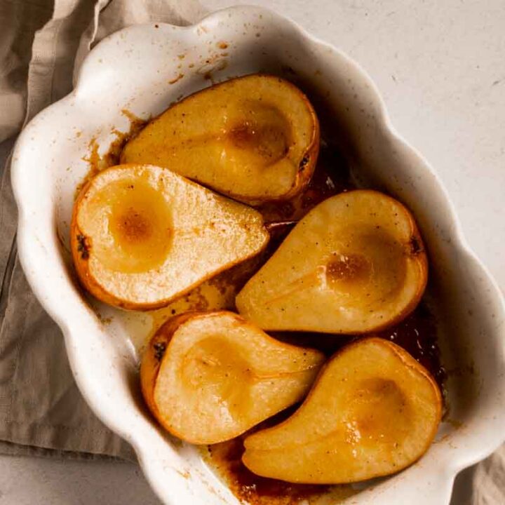 brown sugar baked pears