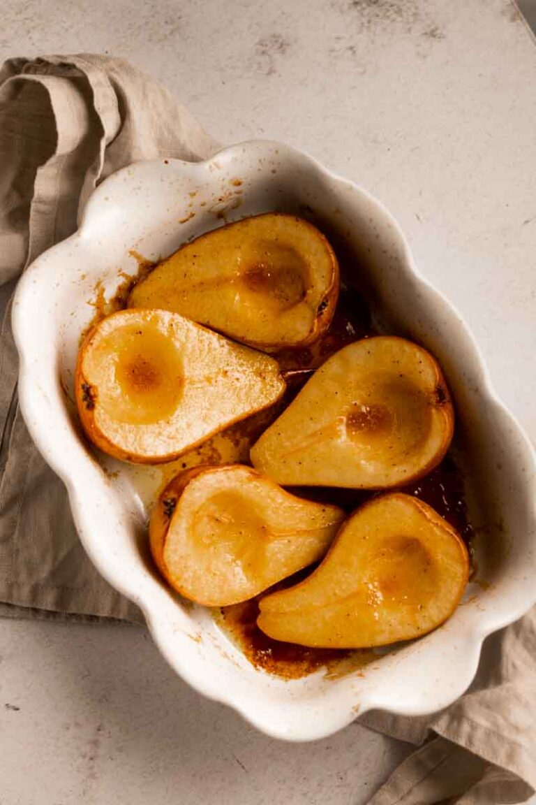 brown sugar baked pears
