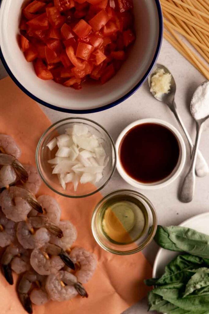 shrimp bucatini ingredients